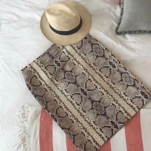 J. Crew Snakeskin Pattern Pencil Skirt